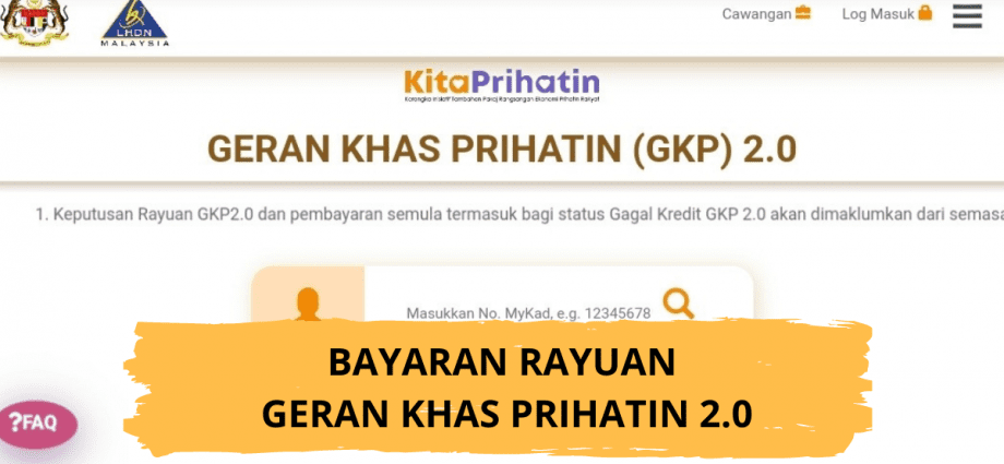 Bayaran Rayuan Geran Khas Prihatin GKP 2.0 Bermula 5 Februari 2021 
