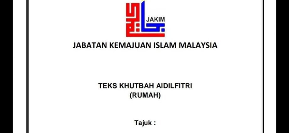 Rukun Khutbah Hari Raya 2021 Geng Borak